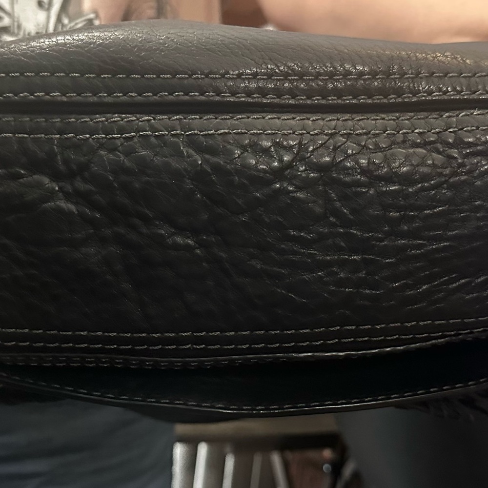 Coach HTF limited edition studded lace black leather large Abbey hobo purse - Picture 8 of 8